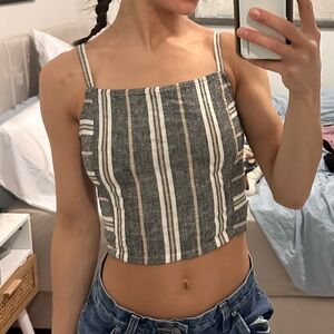 BP striped crop top